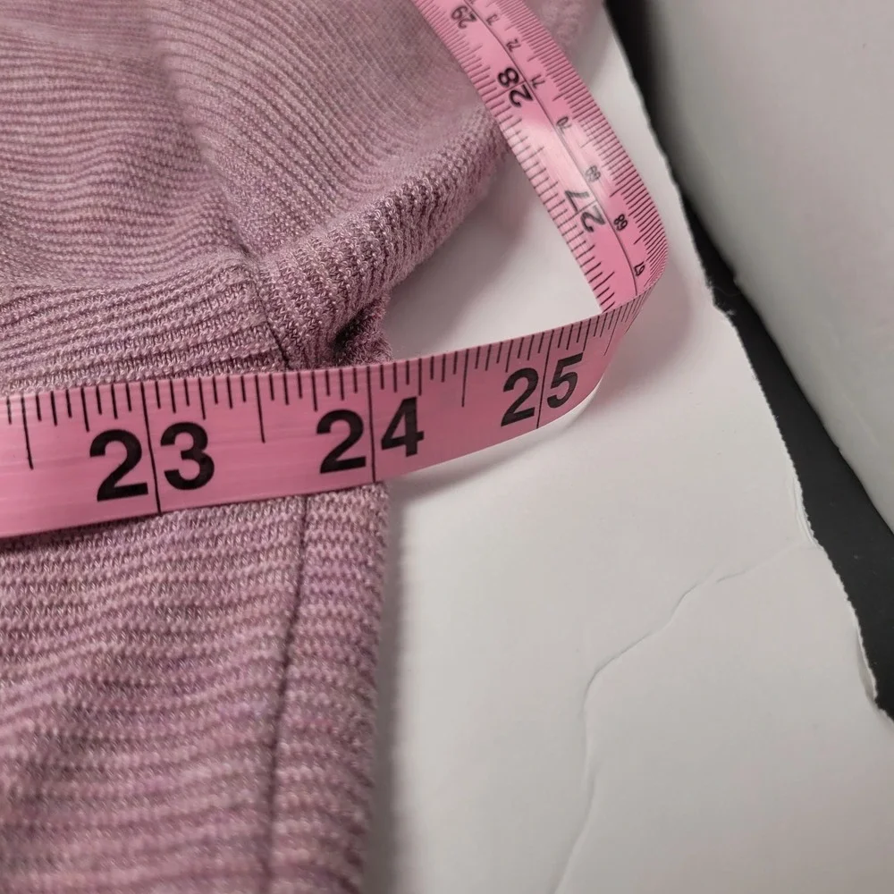 Eileen Fisher Knit Top Womens XL Purple Excellent Tencel Ribbed Scoop Neck